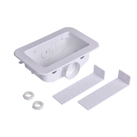 metal washing machine hookup box|washing machine drain outlet box.